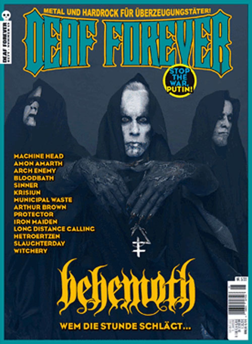 Deaf Forever Magazin Deutschland 2022 #49 Behemoth Amon Amarth Bloodbath