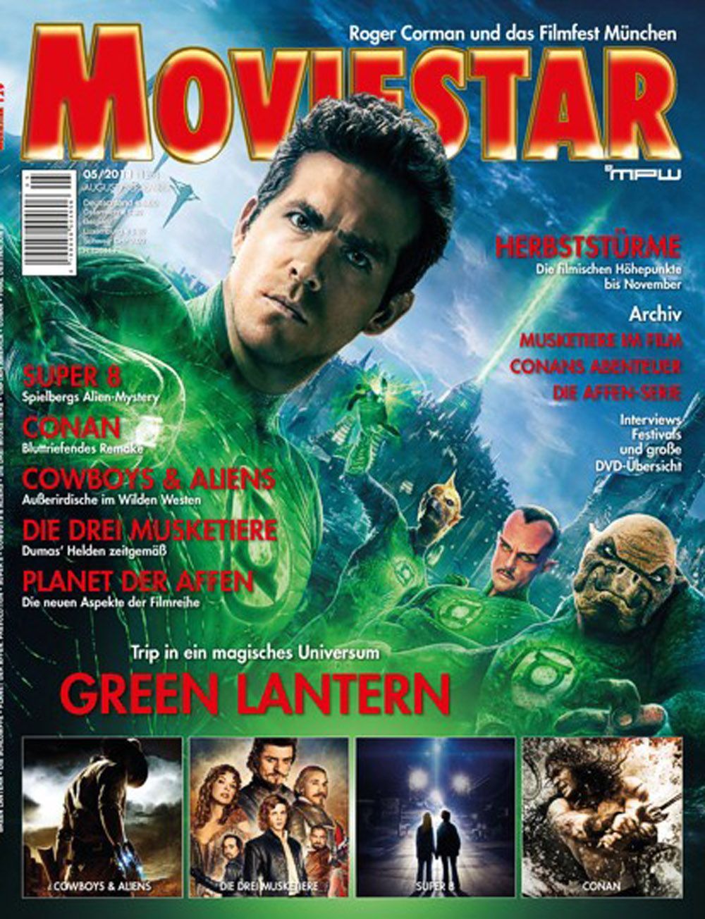Moviestar Magazin Deutschland 2011 #129 Ryan Reynolds
