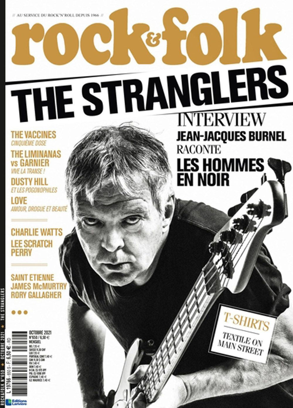 Rock & Folk Magazin Frankreich 2021 #650 The Stranglers Charlie Watts