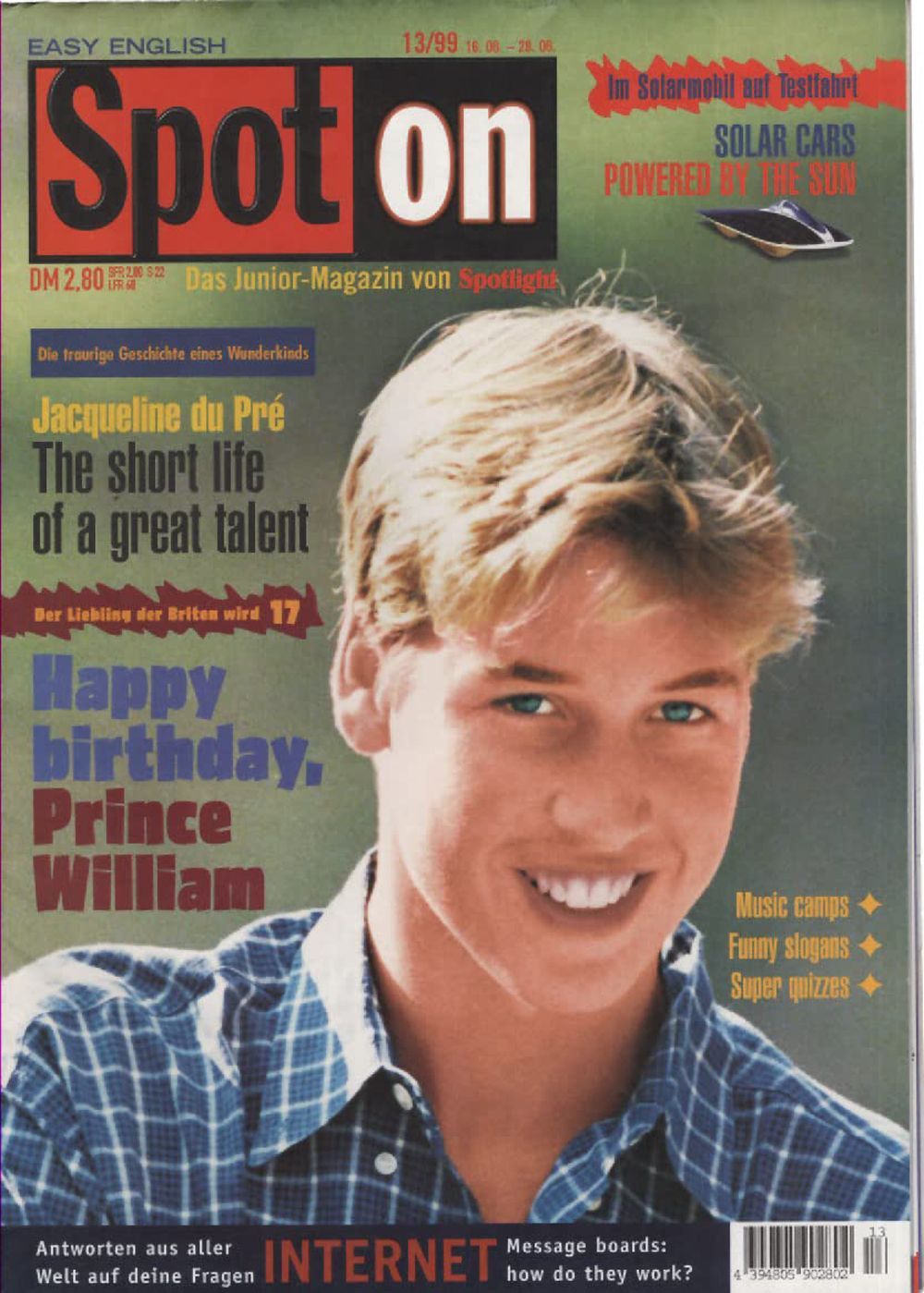 Spot On Magazin Deutschland 1999-13 Prince William