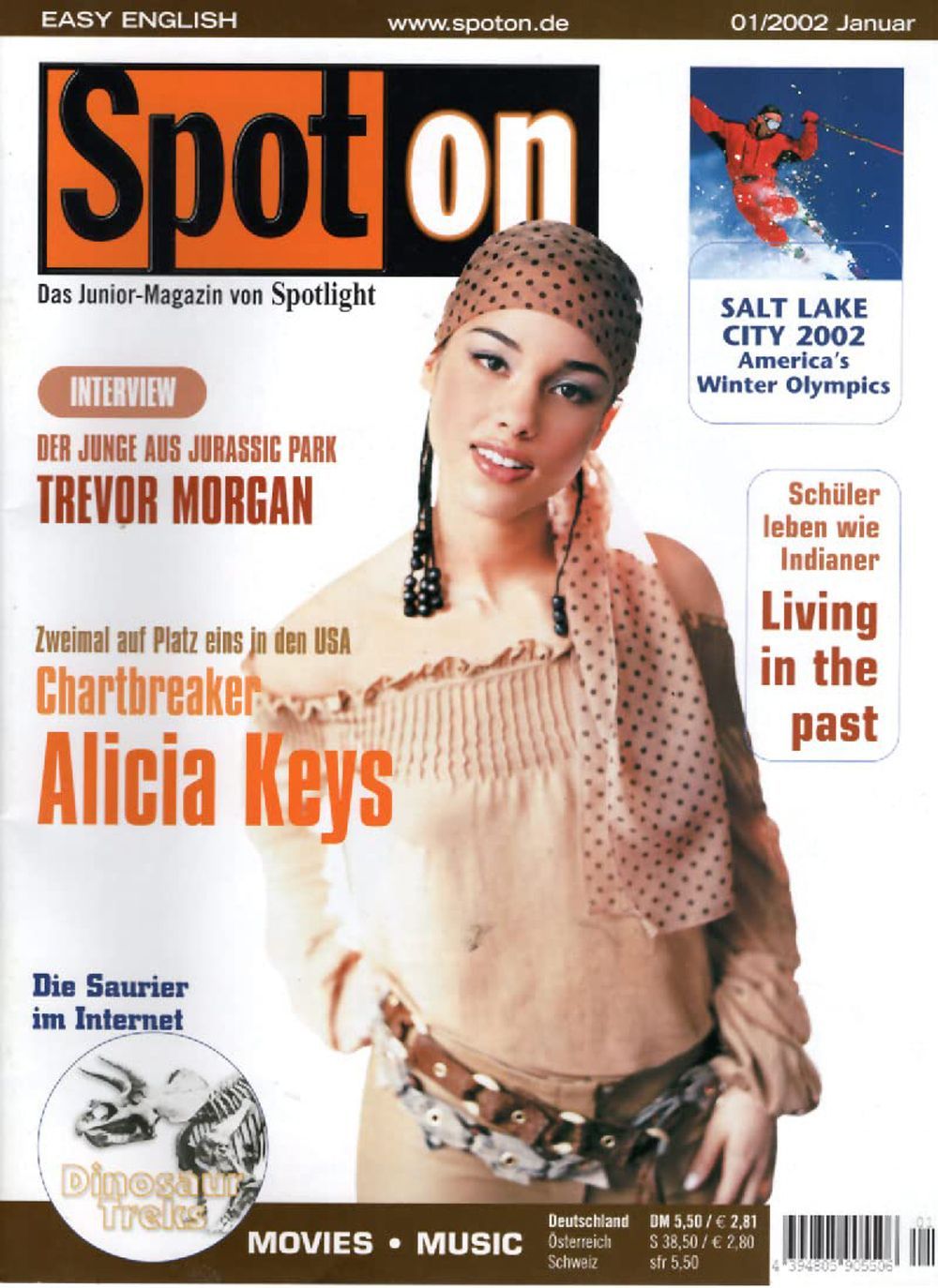 Spot On Magazin Deutschland 2002-01 Alicia Keys