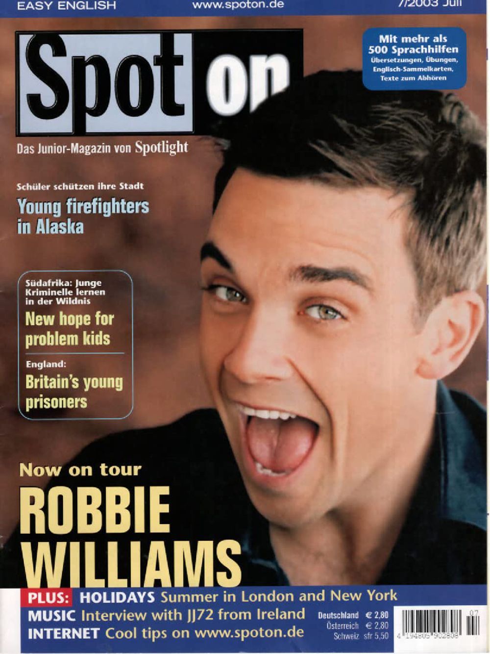 Spot On Magazin Deutschland 2003-07 Robbie Williams