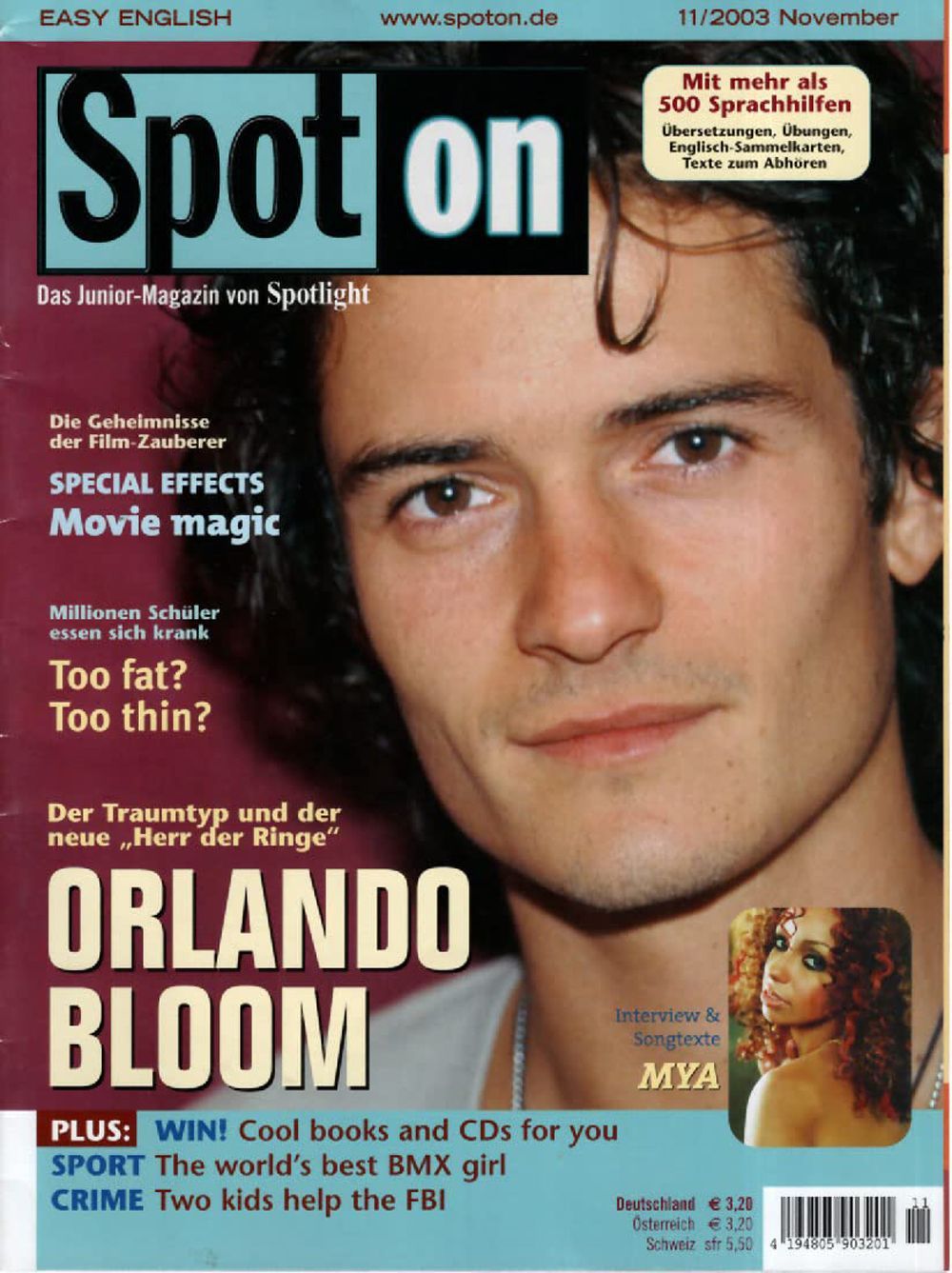 Spot On Magazin Deutschland 2003-11 Orlando Bloom