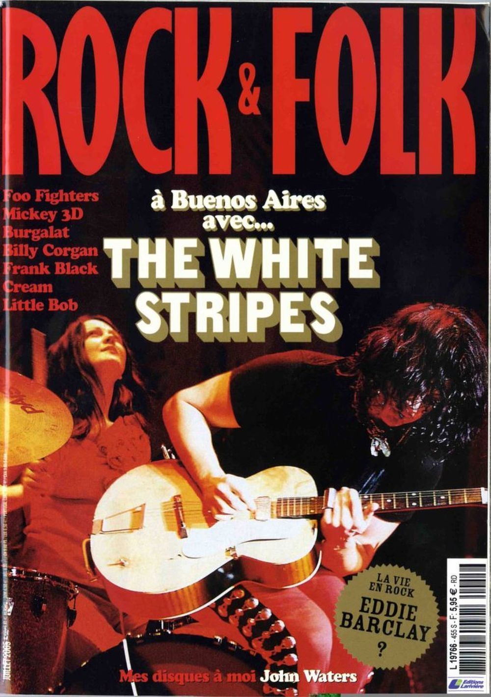 Rock & Folk Magazin Frankreich 2005 #455 The White Stripes Foo Fighters Billy Corgan