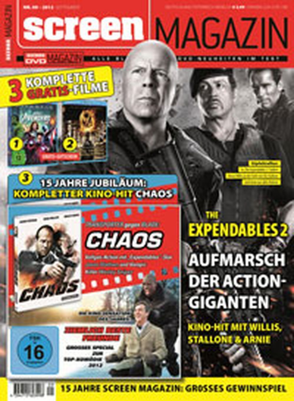 Screen Magazin Deutschland 2013-02 Bruce Willis Arnold Schwarzenegger