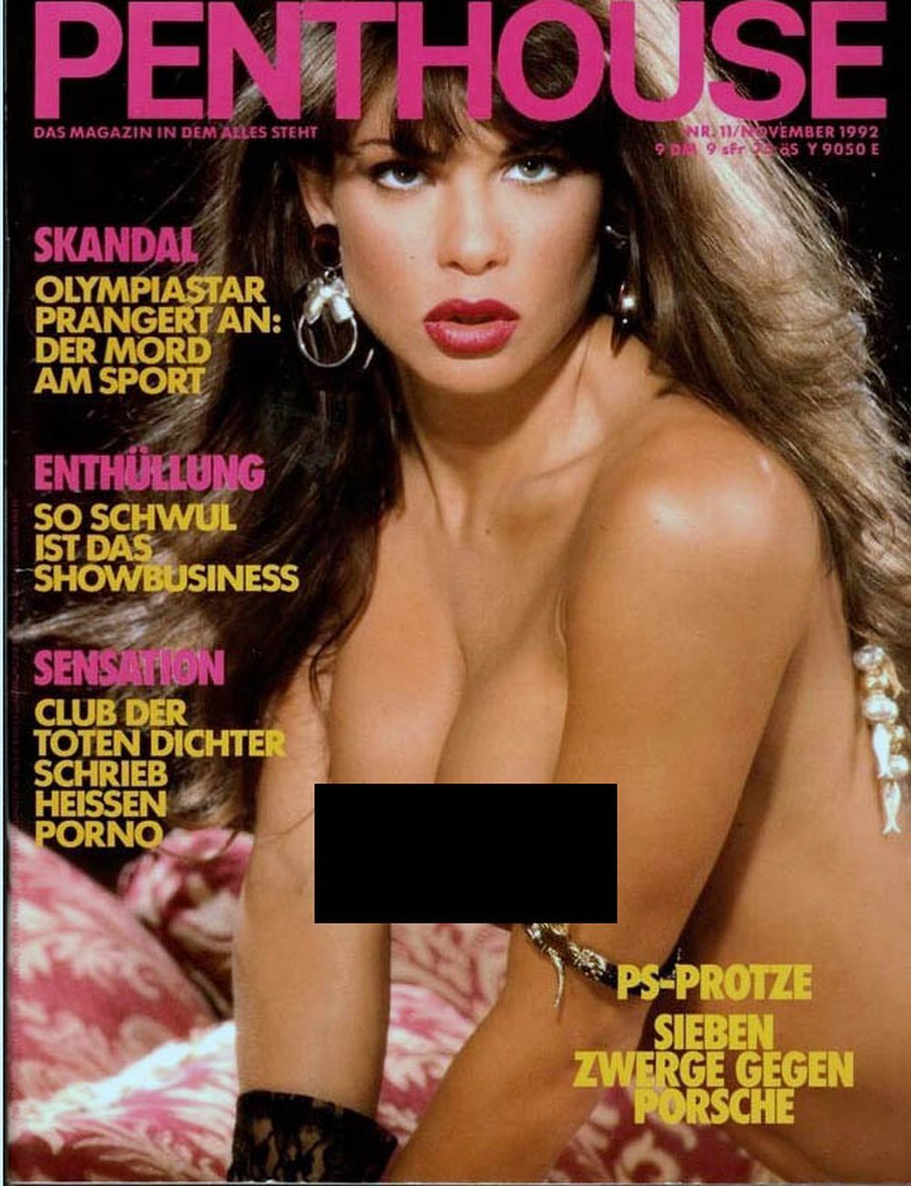 Penthouse Magazin Deutschland 1992-11 Teri Weigel Porsche