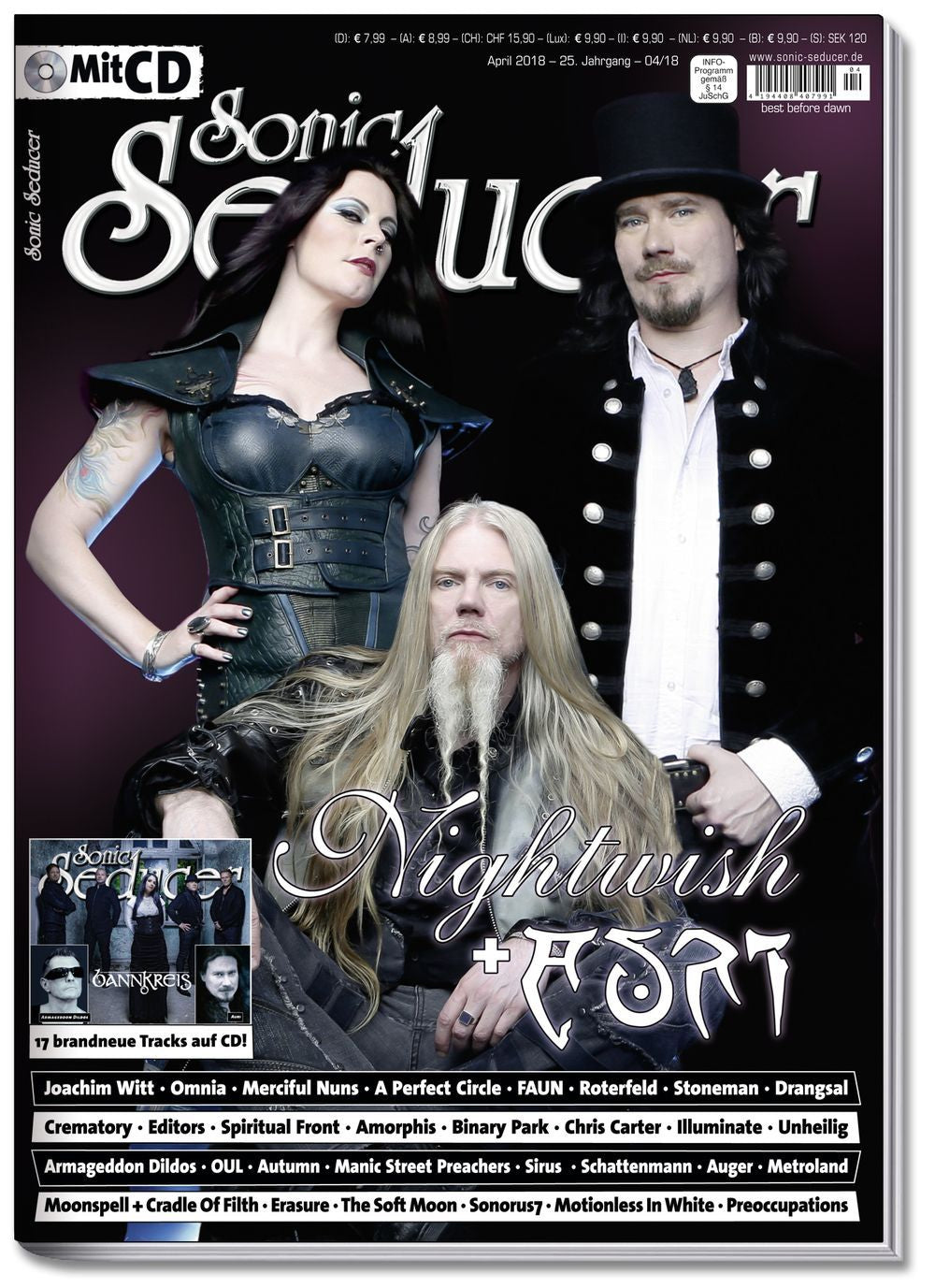 Sonic Seducer Magazin Deutschland 2018-04 Nightwish Auri Omnia Carter