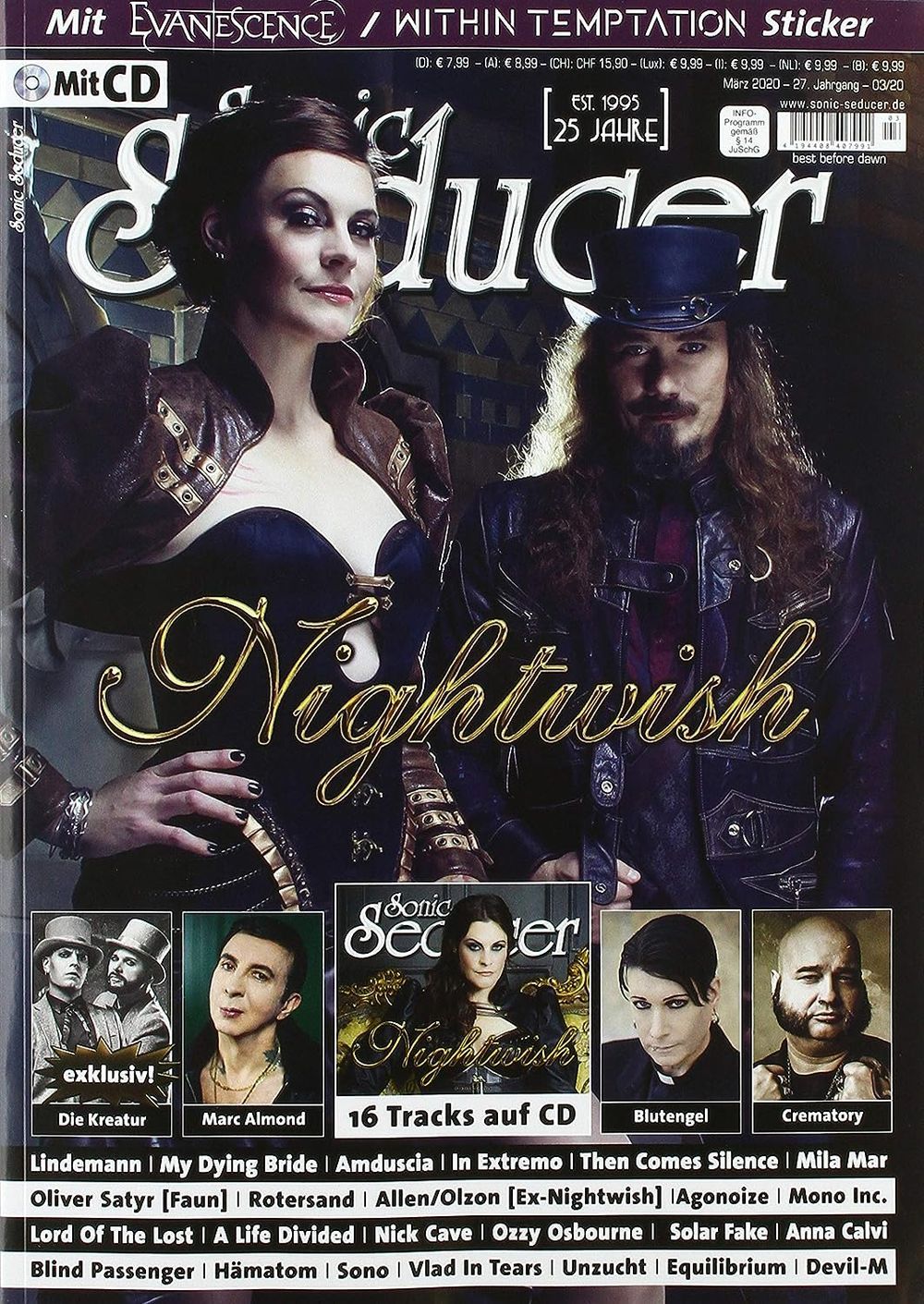 Sonic Seducer Magazin Deutschland 2020-03 Nightwish Crematory Marc Almond