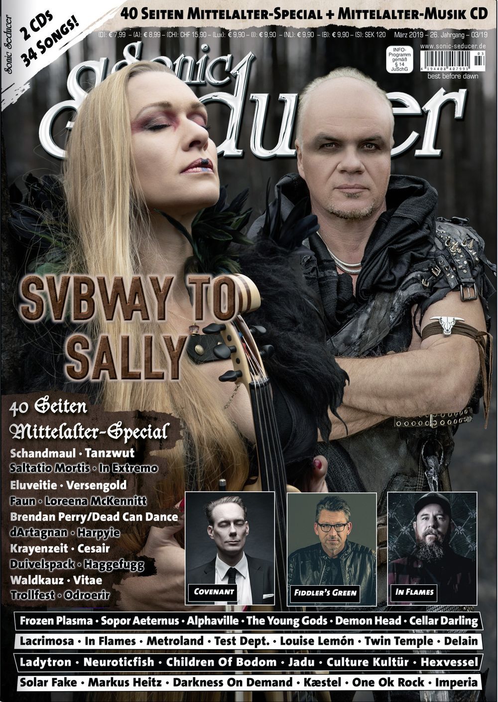 Sonic Seducer Magazin Deutschland 2019-03 Subway To Sally