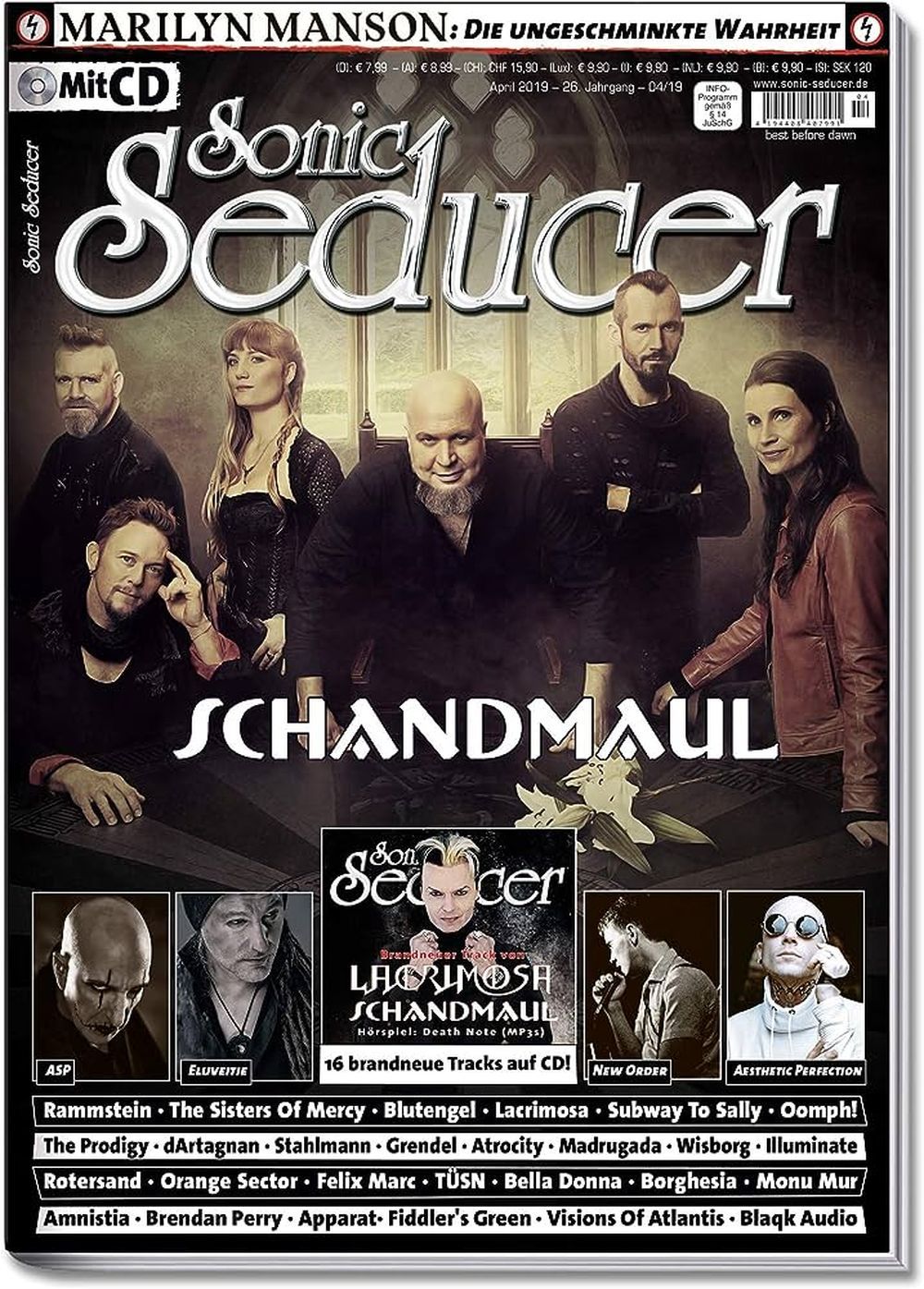Sonic Seducer Magazin Deutschland 2019-04 Schandmaul Order ASP