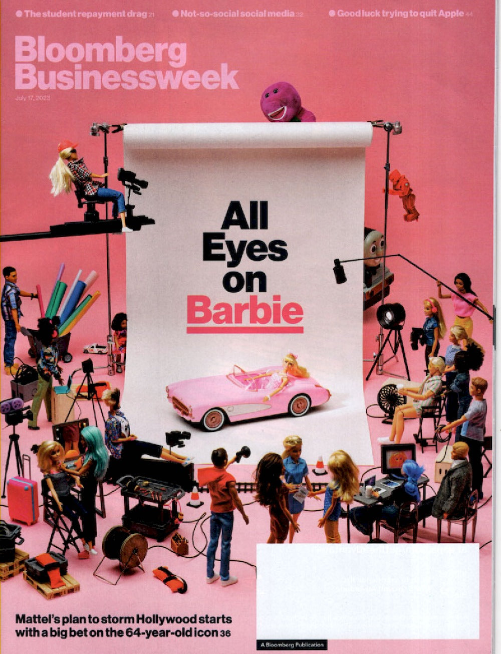 Bloomberg Businessweek Lehti USA 2023-30 Barbie Alkuperäinen painos