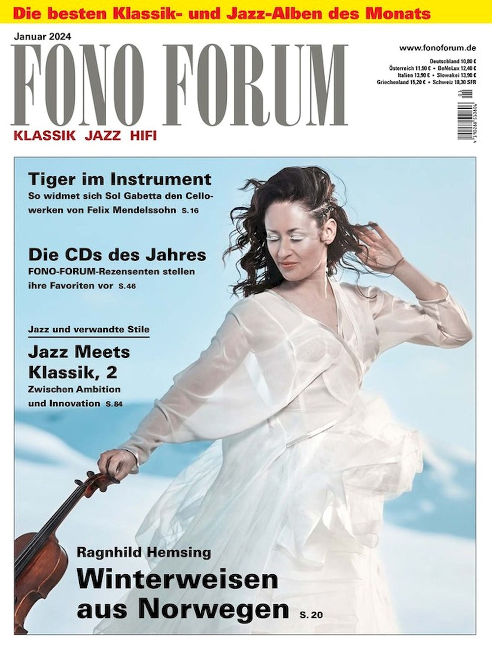 Fono Forum Magazin Deutschland 2024-01 Ragnhild Hemsing Sol Gabetta