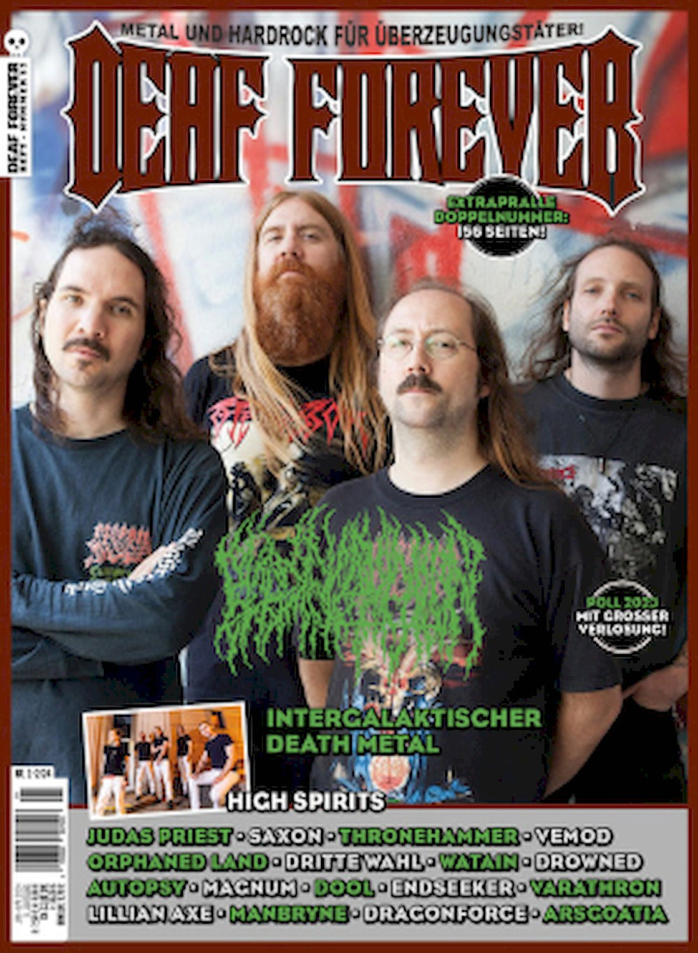 Deaf Forever Magazin Deutschland 2024 #57 Blood Incantation Judas Priest Saxon