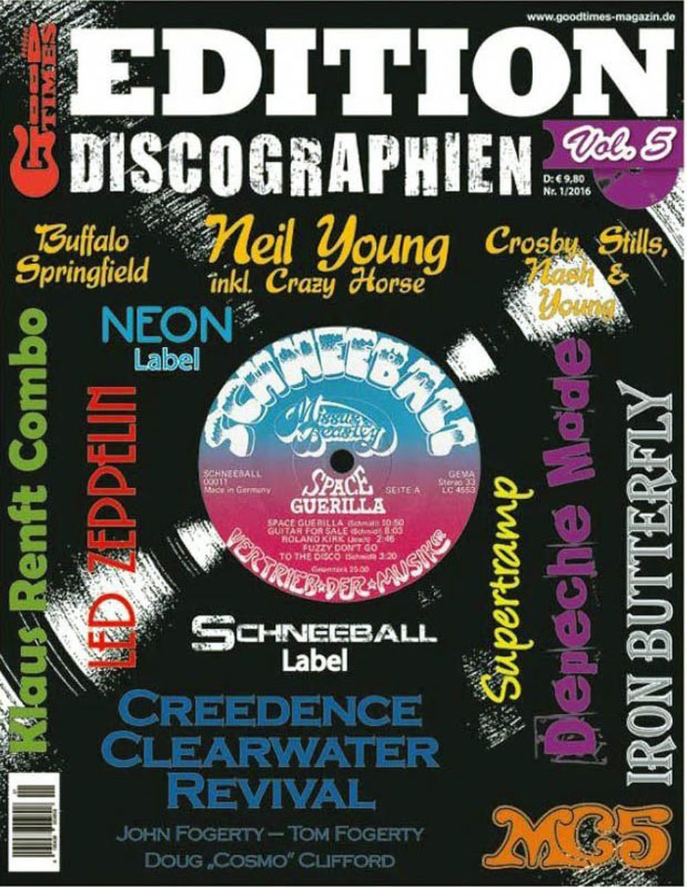 Good Times Edition Saksa 2016 #5 CCR Depeche Mode Led Zeppelin Neil Young Alkuperäinen painos