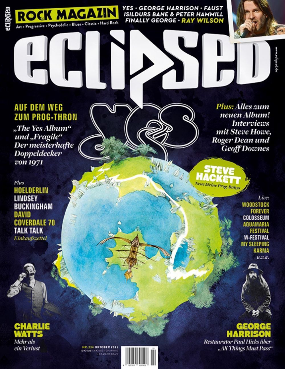 Eclipsed Tijdschrift Duitsland 2021-10 Yes George Harrison Charlie Watts