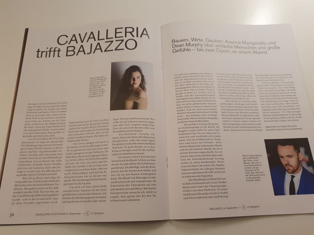 Libretto Plus Tijdschrift Duitsland 2023 #1 Puccini Arianna Manganello Elena Stikhina