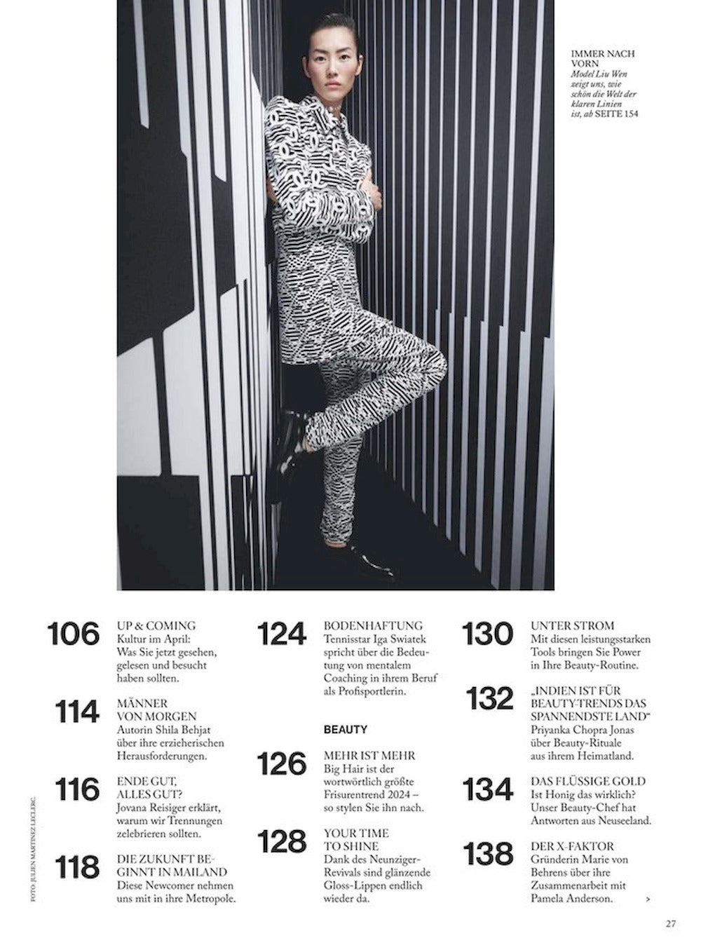 Vogue Tijdschrift Duitsland 2024-04 Adut Akech Liu Wen