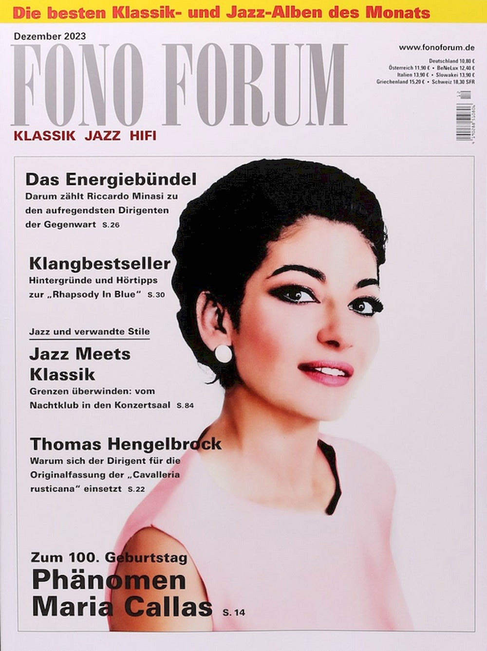 Fono Forum Magazin Deutschland 2023-12 Maria Callas