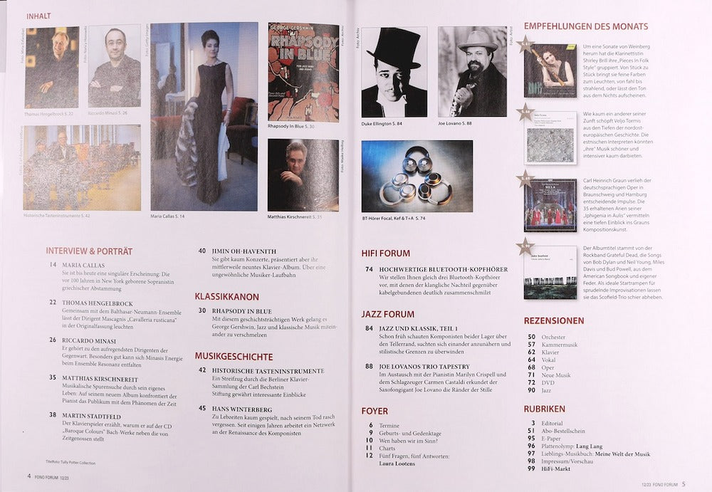 Fono Forum Magazin Deutschland 2023-12 Maria Callas