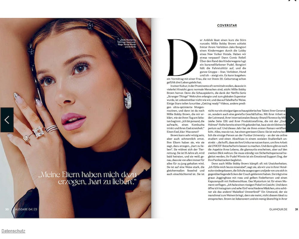 Glamour Magazine Allemagne 2023-04 – Millie Bobby Brown – Édition originale