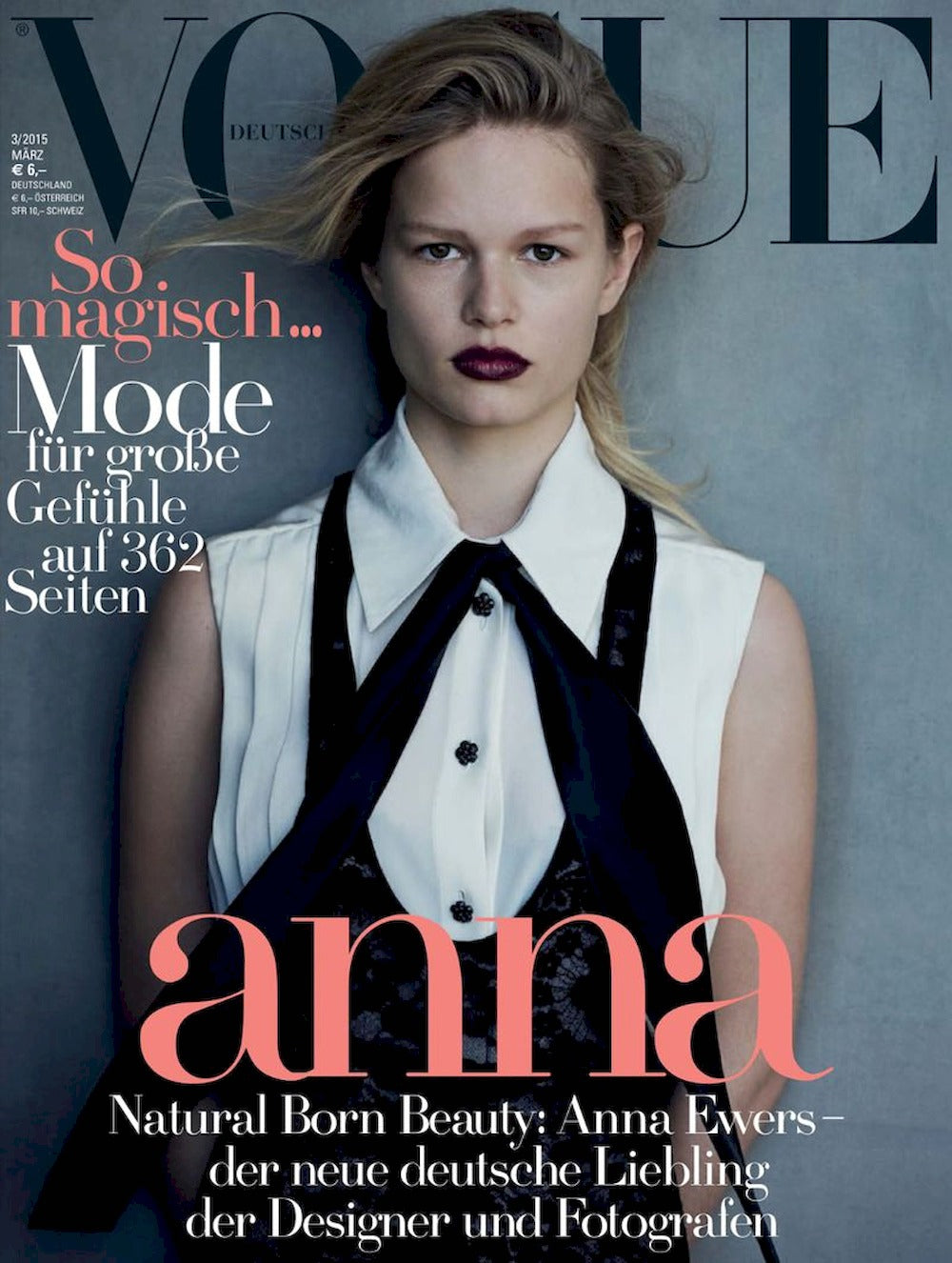 Vogue Magazin Deutschland 2015-03 Anna Ewers Cover 4
