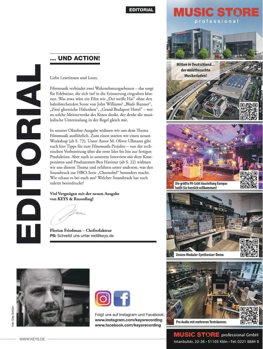 Keys & Recording Magazin Deutschland 2023-10 Avaion Ben Haviour Thomas Foster