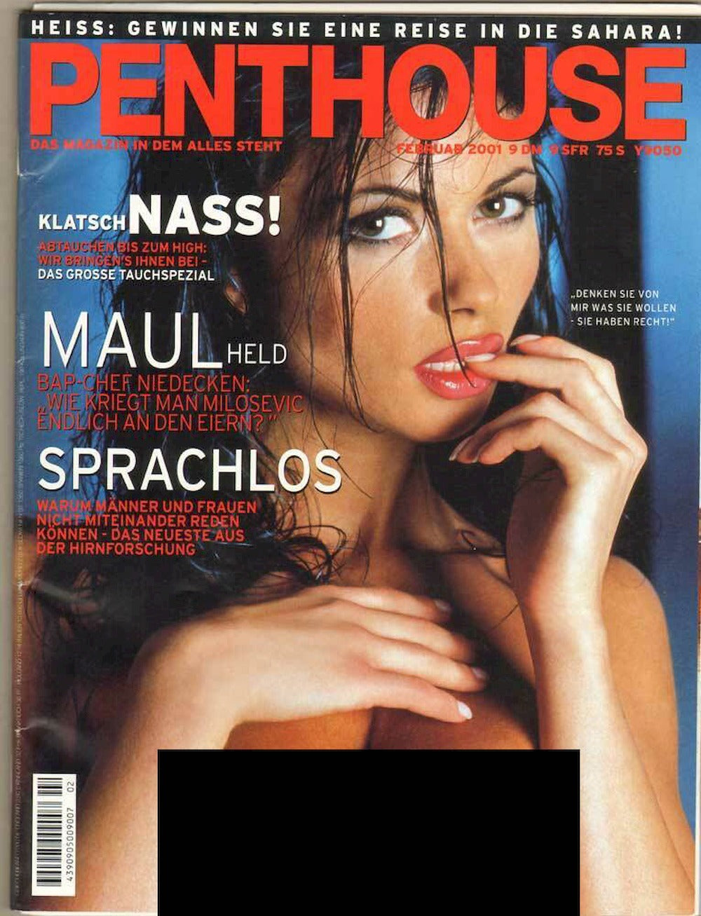 Penthouse Magazine Allemagne 2001-02 – Luciana Regina Juliet Sasha Jack White – Édition originale