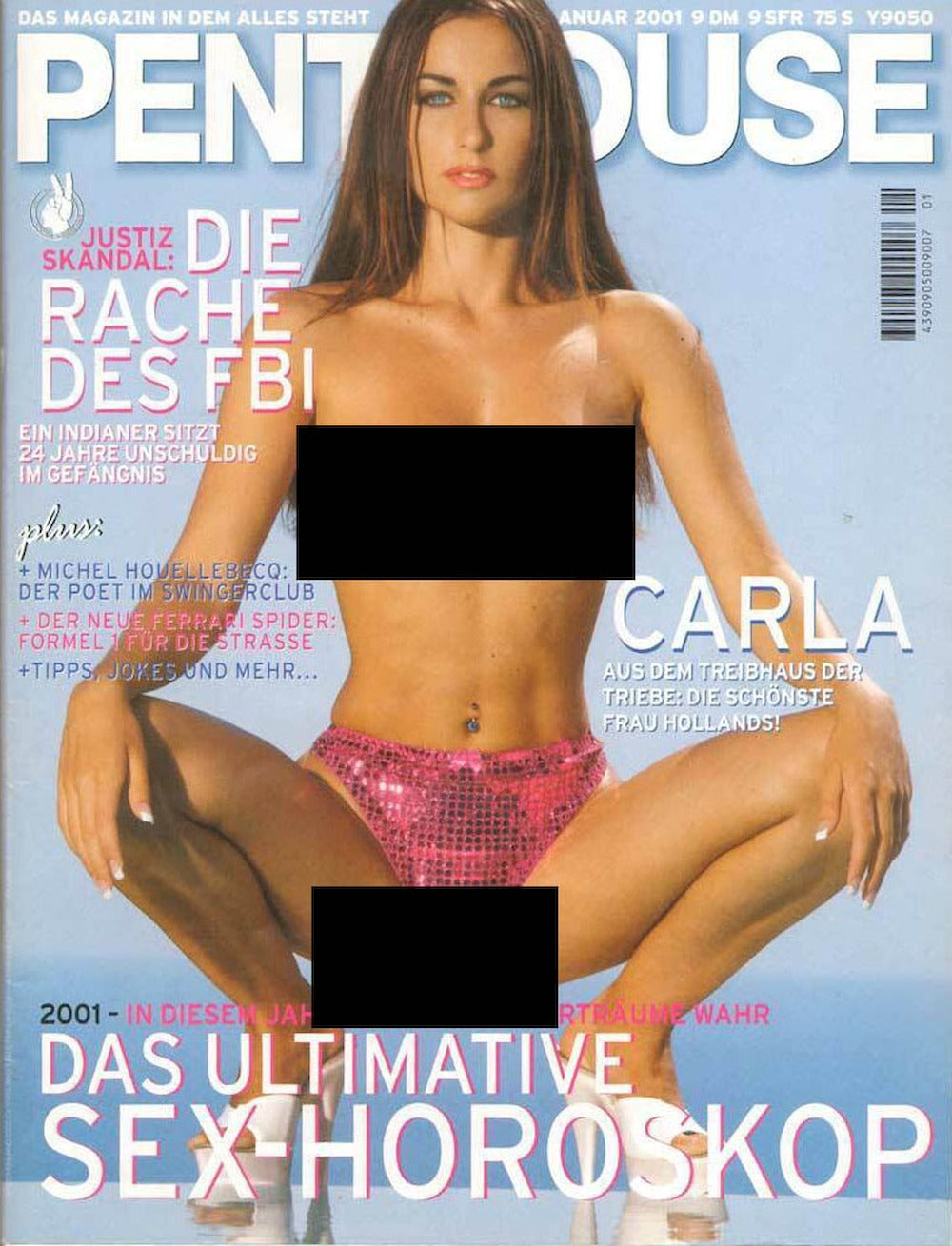 Penthouse Rivista Germania 2001-01 Carla Jutte Cynthia Suzette Vicky