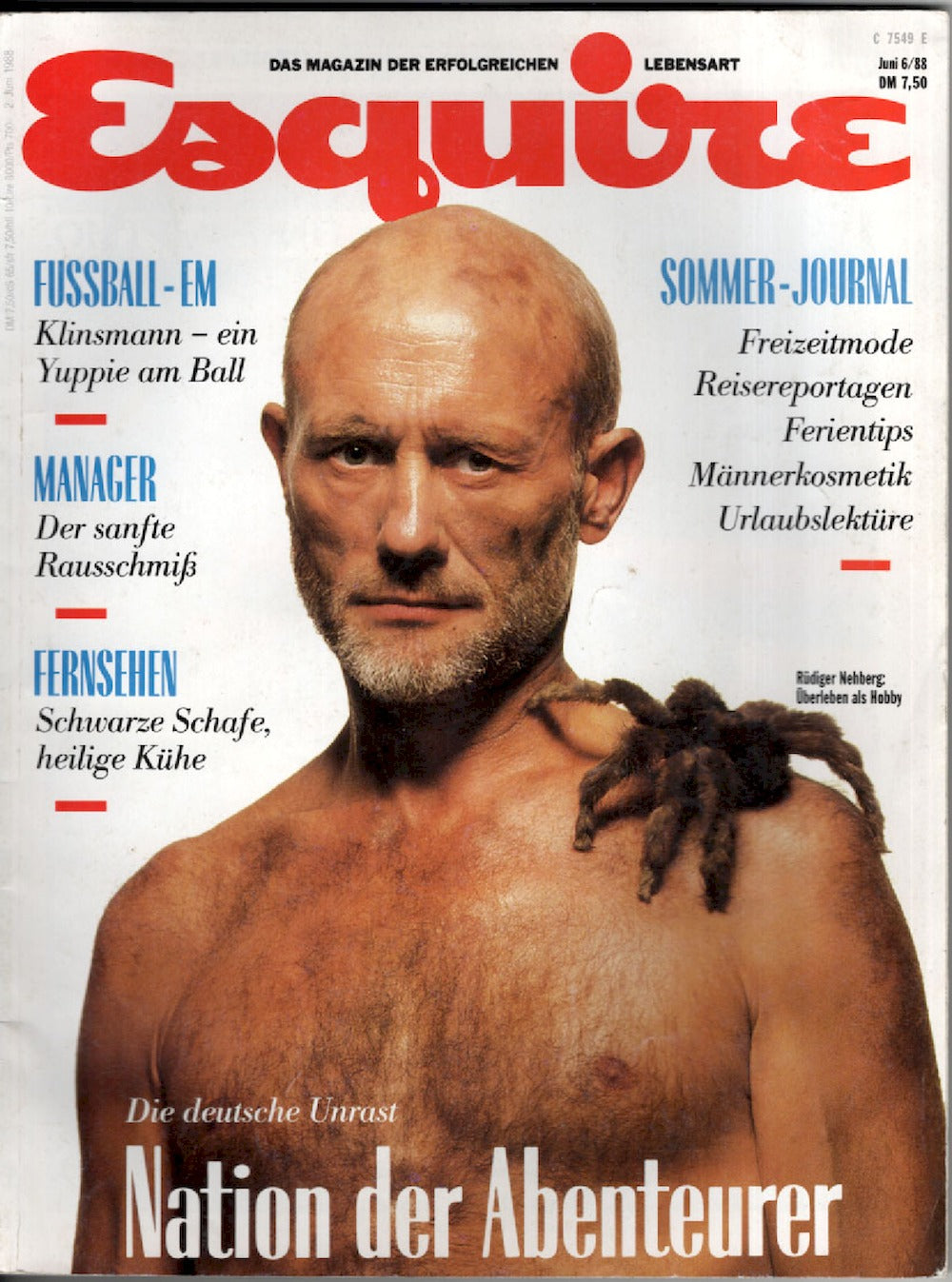 Esquire Magazin Deutschland 1988-06 Rüdiger Nehberg