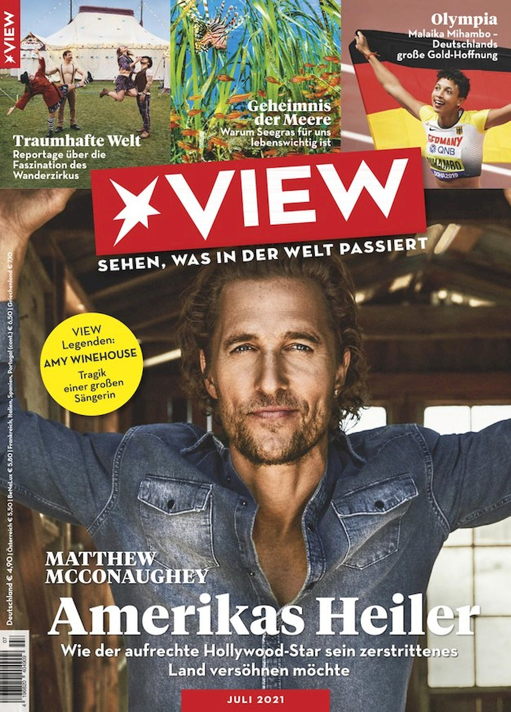 View Revista Alemanha 2021-07 Matthew McConaughey Edição original