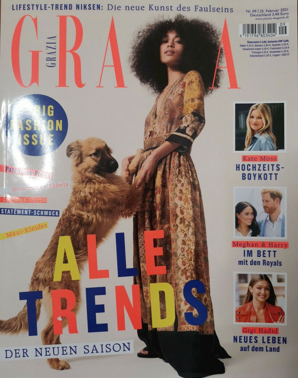 Grazia Magazin Deutschland 2021-09 Kate Moss