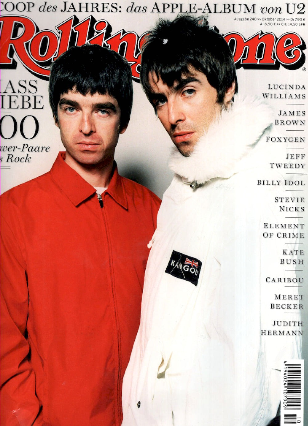 Rolling Stone Rivista Germania 2014-10 #240 Oasis James Brown Kate Bush ACCEPTABLE
