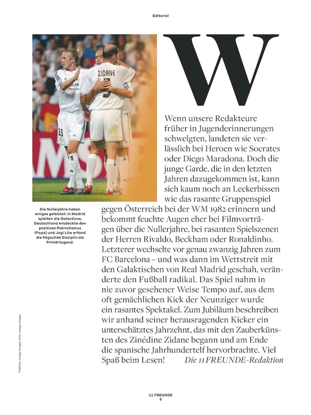 11 Freunde Magazine Allemagne 2023 #265 Ronaldinho Beckham Barça Édition originale