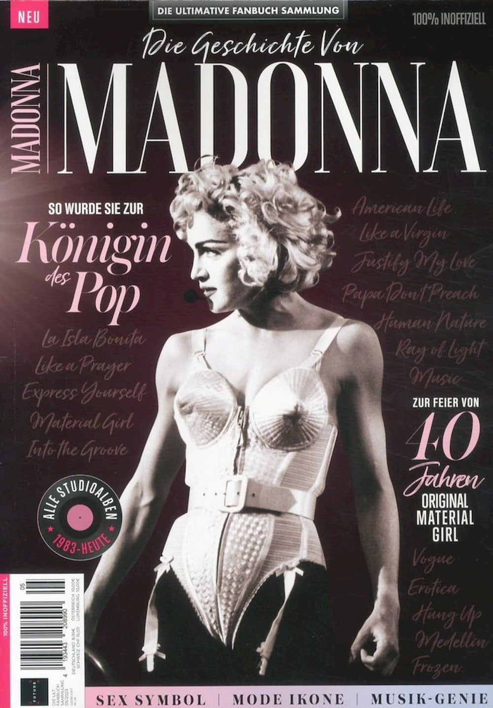 Fanbuch Sammlung Lehti Saksa 2023-05 Madonna Alkuperäinen painos