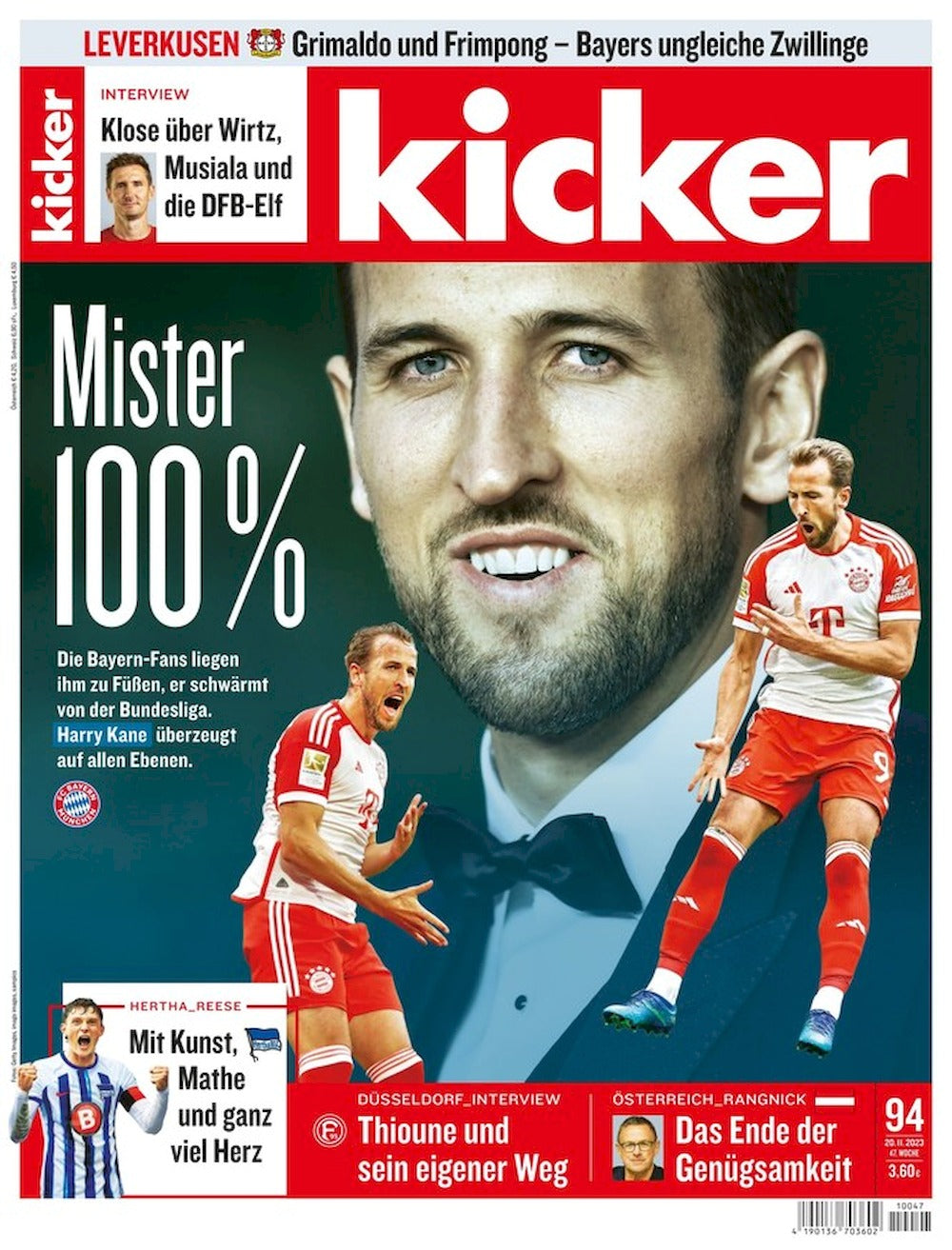 Kicker Revista Alemanha 2023 Harry Kane Edição original
