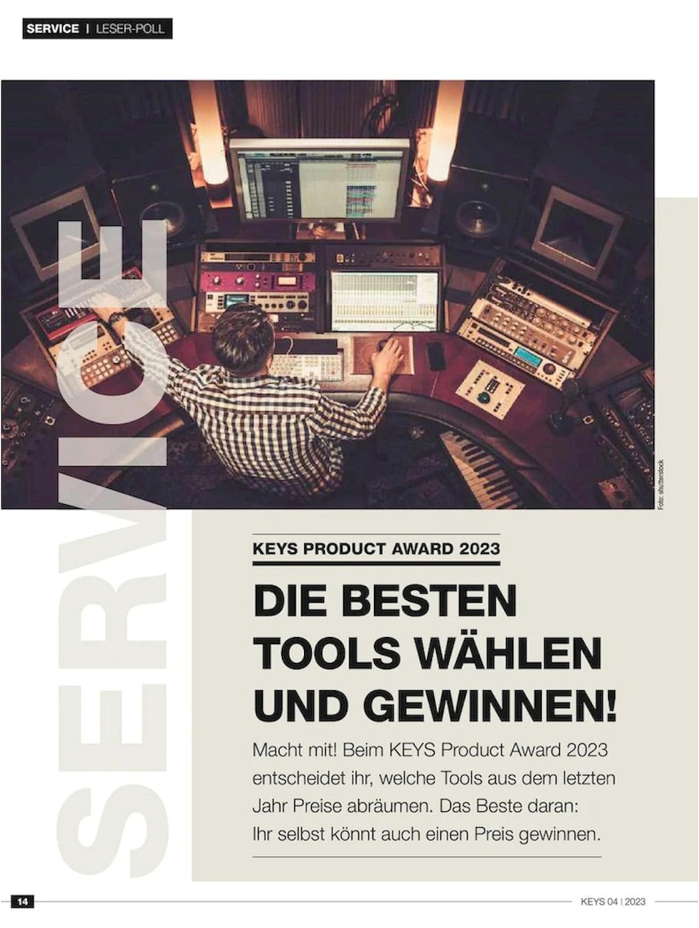 Keys Magazine Allemagne 2023-04 – Rival Consoles Bibio Peter Vorländer – Édition originale