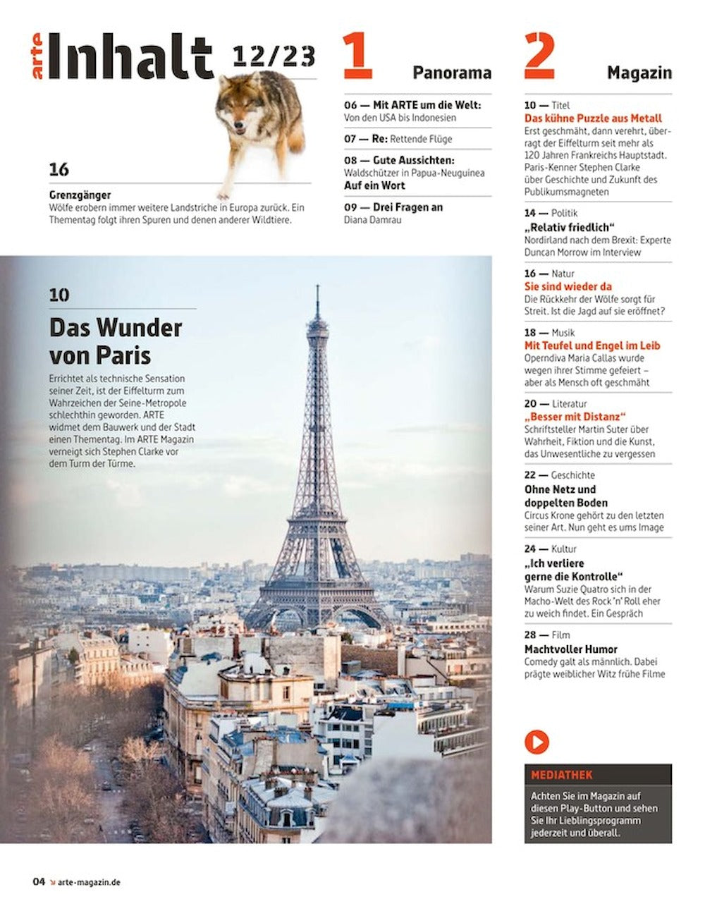 Arte Magasin Tyskland 2023-12 Paris Suzi Quattro