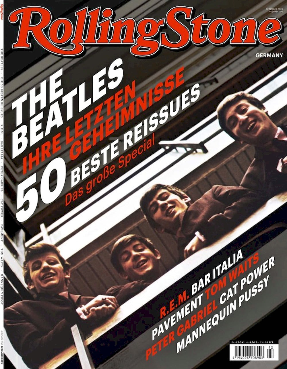 Rolling Stone Magasin Tyskland 2023-12 The Beatles REM Bar Italia Cat Power Red