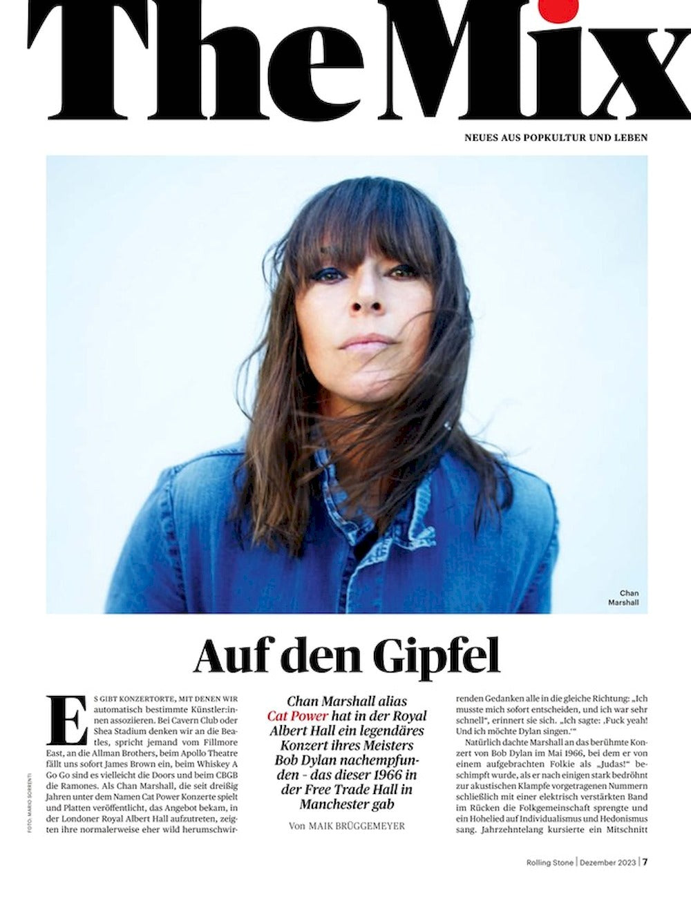 Rolling Stone Magasin Tyskland 2023-12 The Beatles REM Bar Italia Cat Power Red