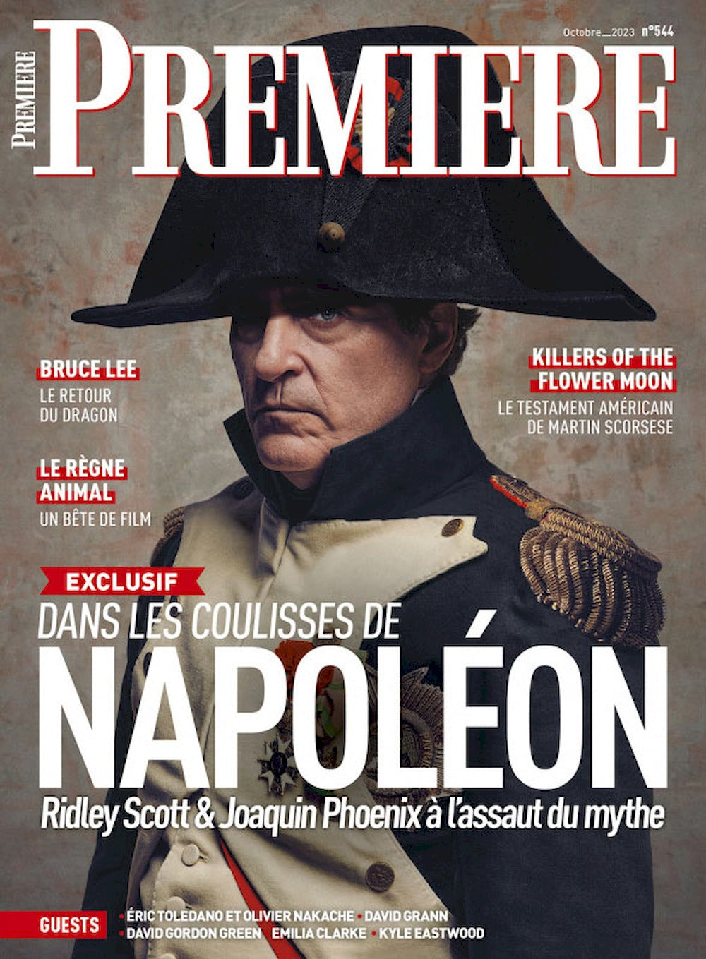 Premiere Revista Francia 2023 #544 Napoleon Joaquin Phoenix Bruce Lee Edición original