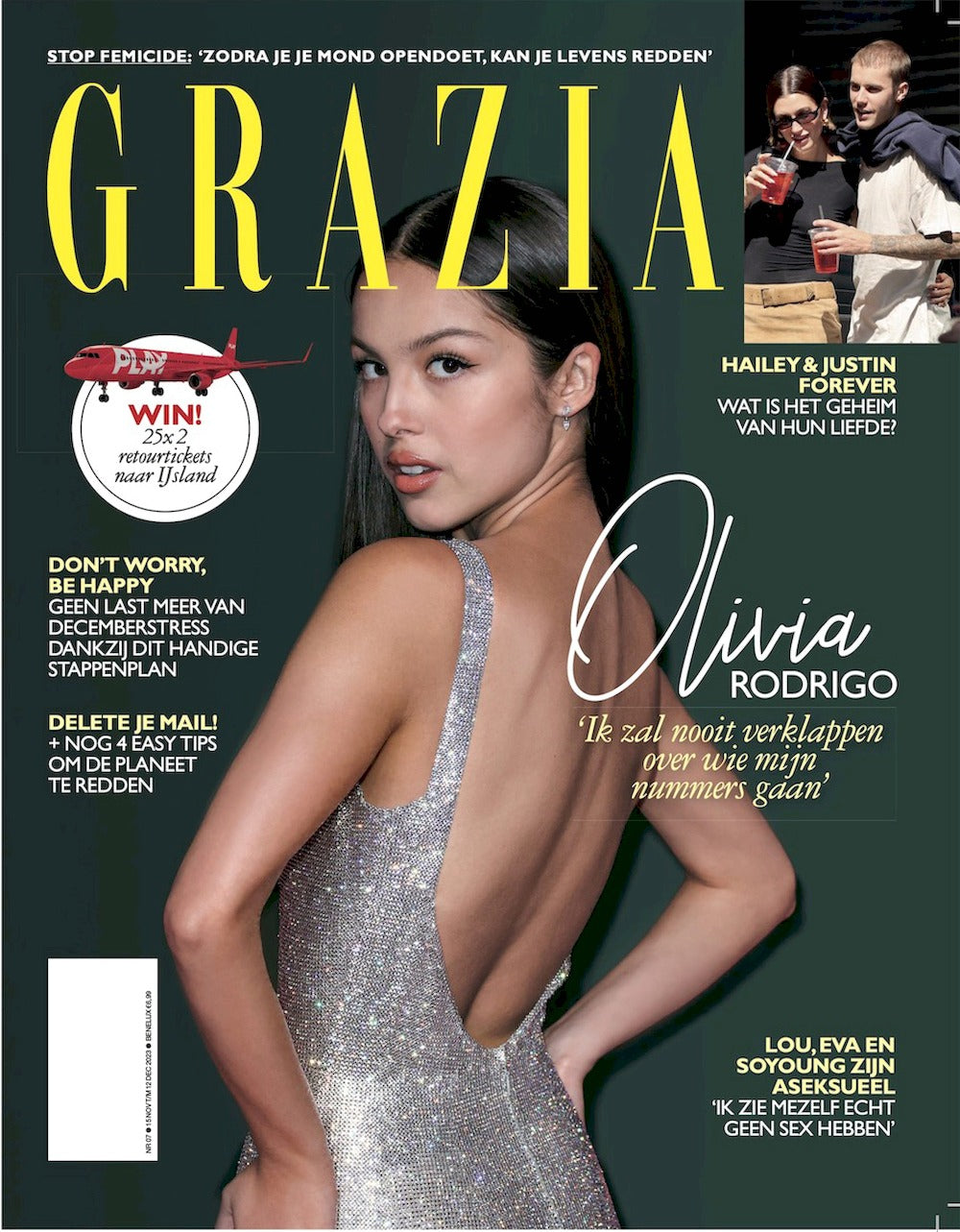Grazia Magazin Niederlande 2023-07 Olivia Isabel Rodrigo Justin Bieber