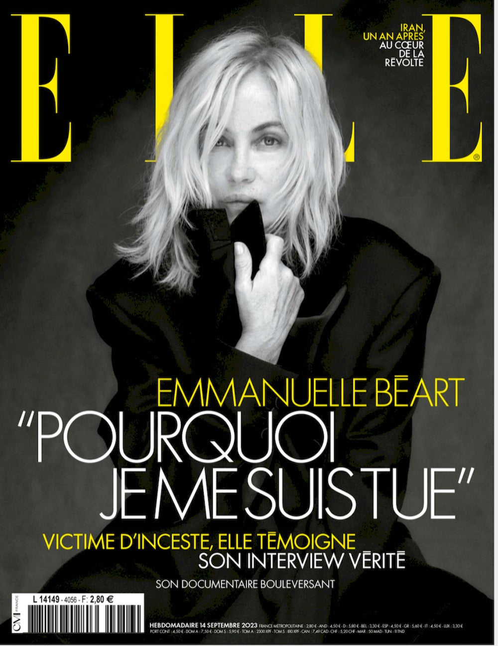 Elle Magasin Frankrig 2023 #4056 Emmanuelle Béart Originaludgave