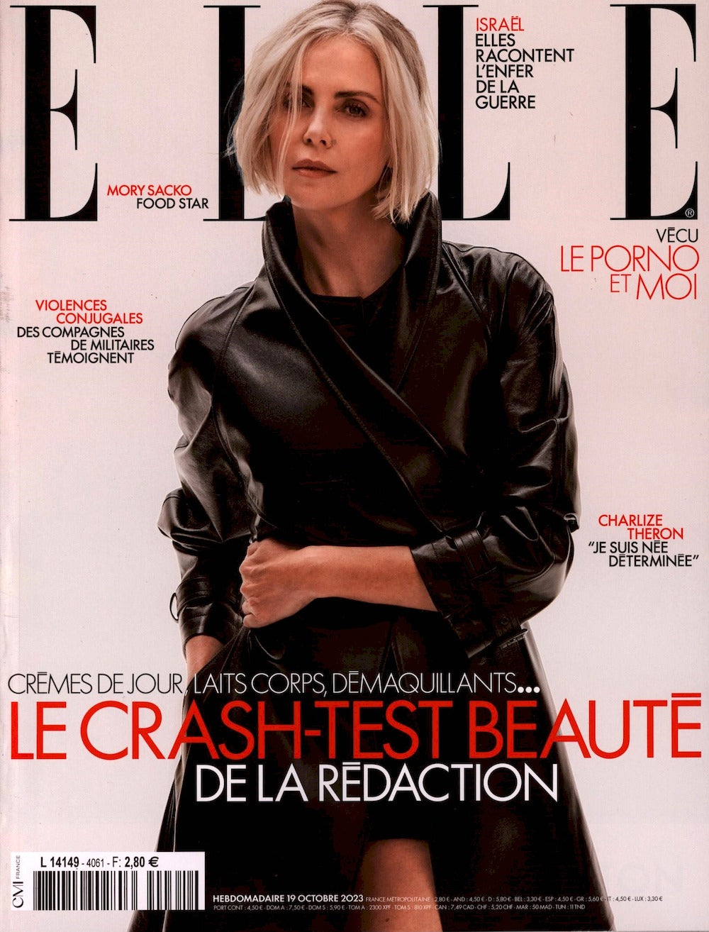 Elle Magasin Frankrig 2023 #4061 Charlize Theron Originaludgave