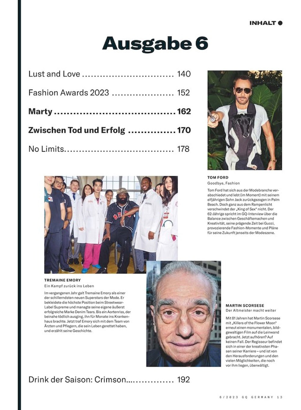 GQ Tijdschrift Duitsland 2023-06 Louis Hofmann Tremaine Emory Originele uitgave