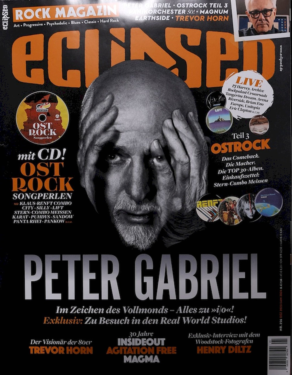 Eclipsed Magasin Tyskland 2023 #256 Peter Gabriel Trevor Horn Agitation Free Henry Diltz