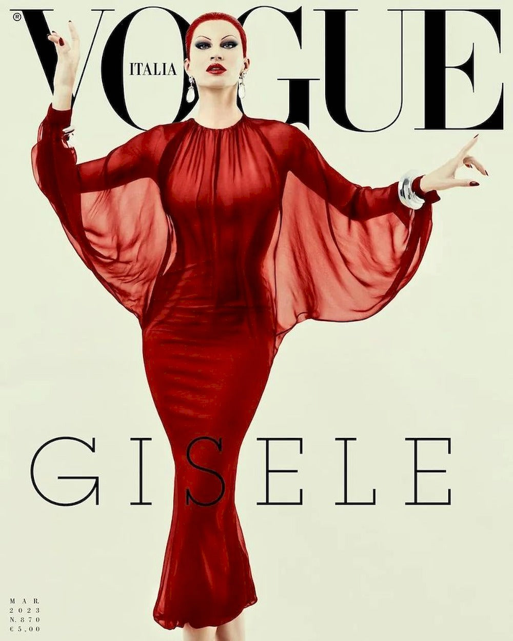 Vogue Magazin Italien 2023-03 Gisele Bündchen