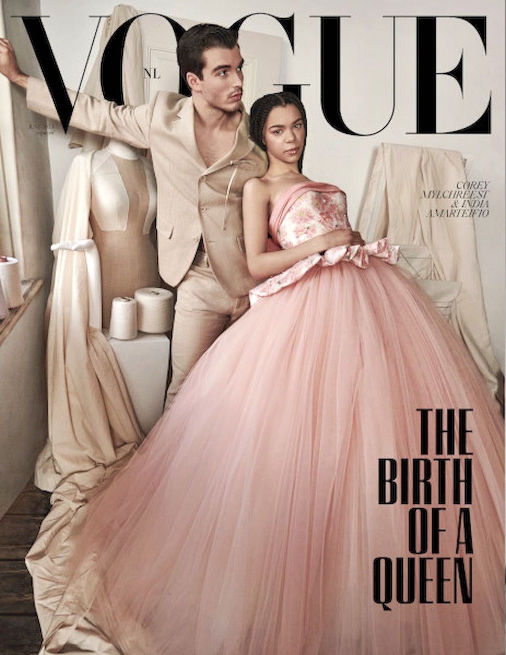 Vogue Lehti Alankomaat 2023-06 – India Amarteifio Corey Mylchreest – Alkuperäinen painos