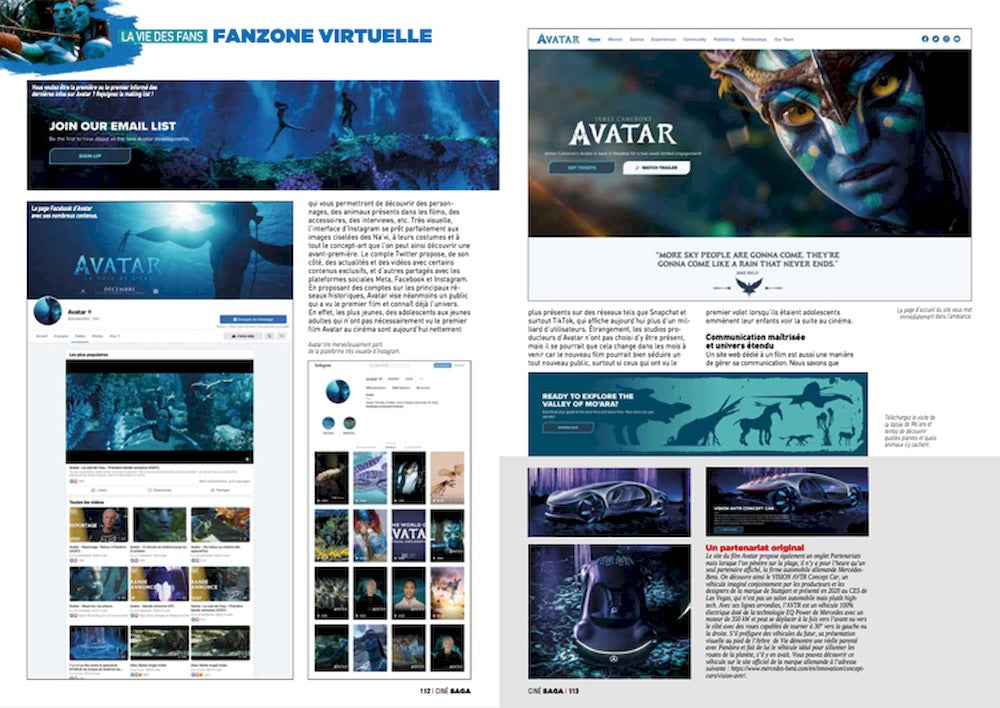 Cine Saga Lehti Ranska 2019 #39 Avatar Alkuperäinen painos
