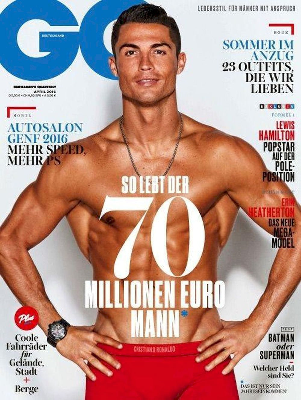 GQ Magasin Tyskland 2016-04 Cristiano Ronaldo