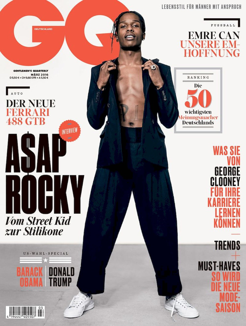 GQ Magazine Allemagne 2016-03 – A$AP Rocky – Édition originale